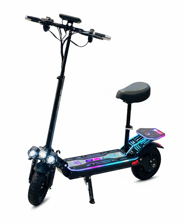 GR Ling S3 Plus electric scooter with seat GR Line S3-Plus electric scooter with high-performance 2000W motor, 48V 18Ah battery, and 70 KM/H top speed